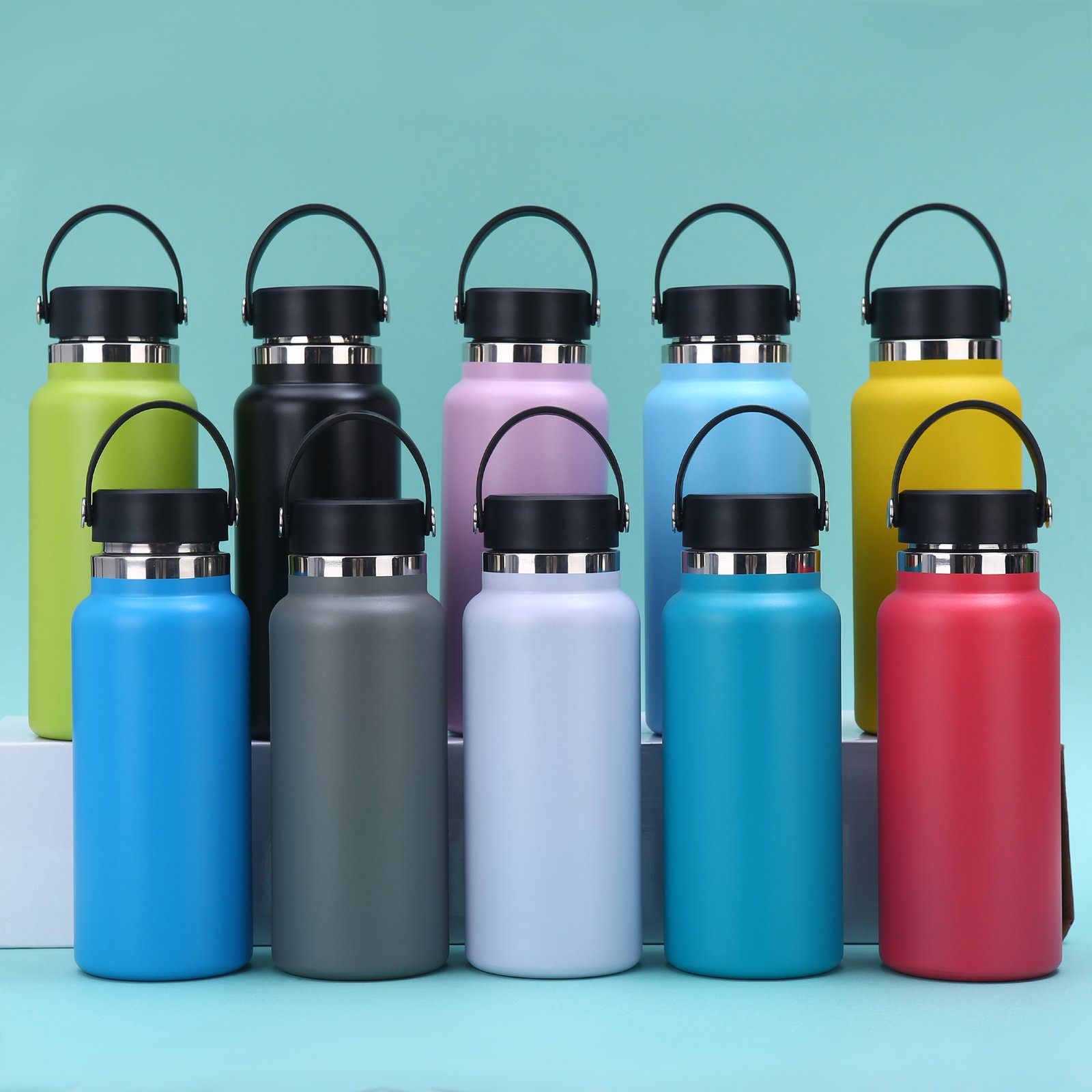 StroidFlask 32Oz Stainless Steel Insulated Water Bottle Sleek Sip