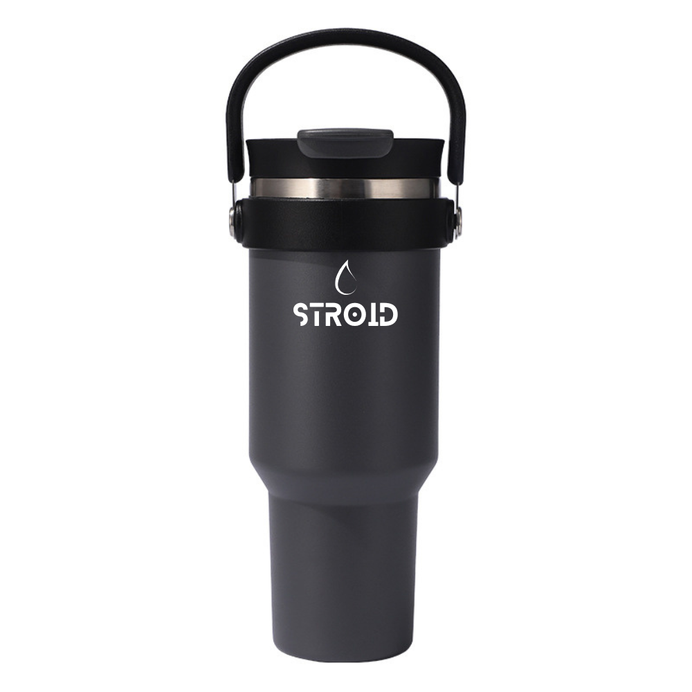 Stroid FlowMotion Flip Straw Tumbler Dack Gray