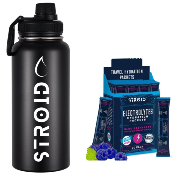 The Ultimate Hydration Duo: Core 24oz Bottle & Blue Raspberry Electrolytes